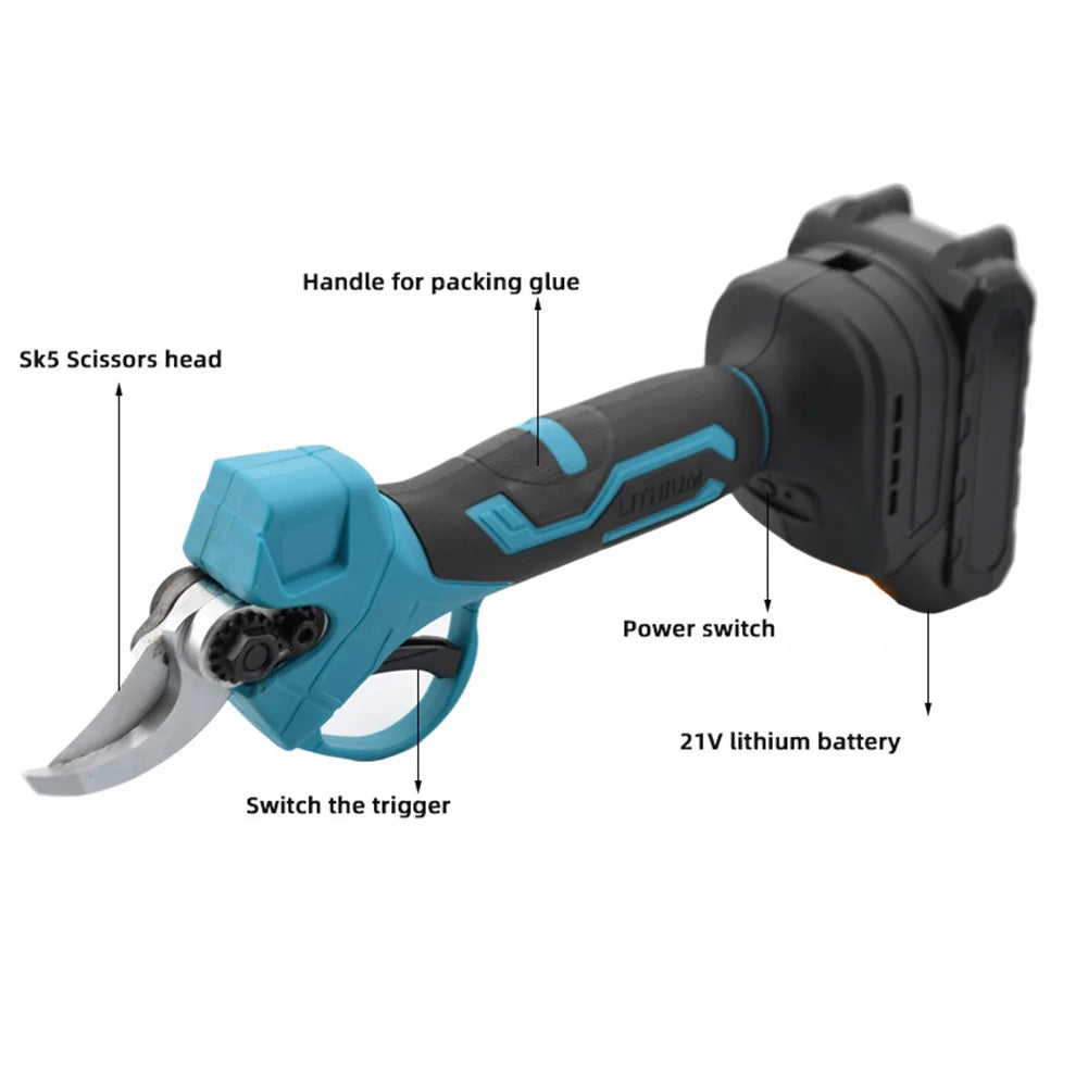 Electric Pruning Shears Garden Tools Brushless For Makita 21V Battery Electric Garden Scissor Tree Branch Pruner Without Battery