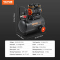SucceBuy Silent Air Compressor 900W 1450W 1800W Quiet Oil-free Portable Air Pump for Repair Tire Inflation Whisper Compressor