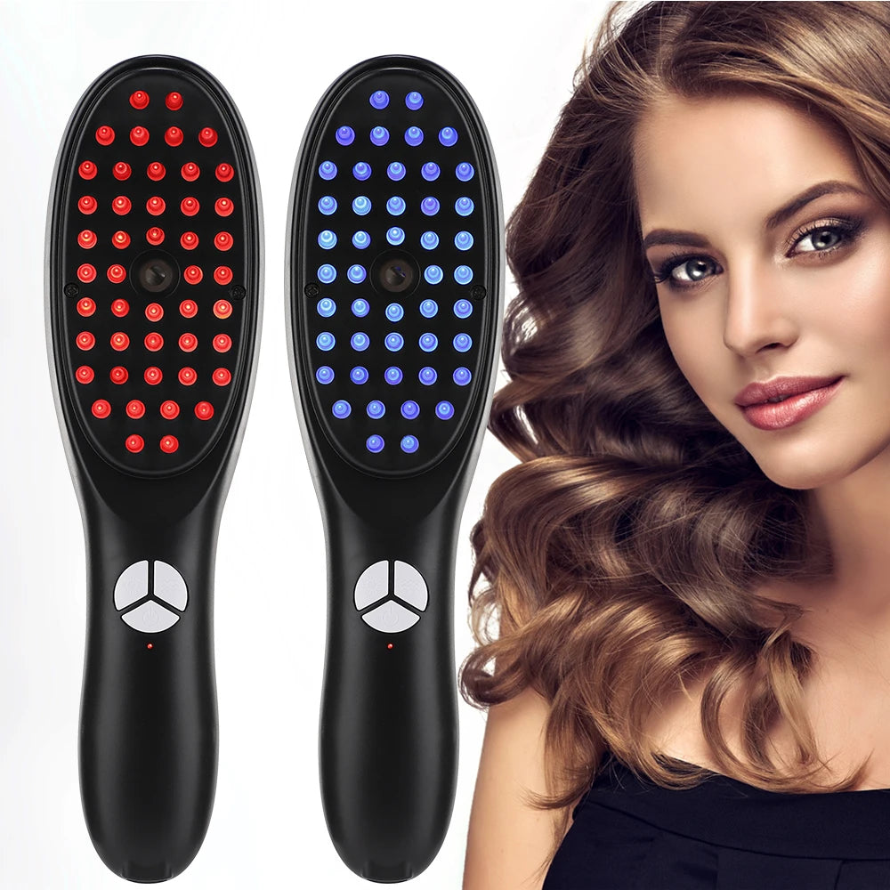 Electric Spray Massage Comb Hair Growth Vibration Head Massager Brush LED Anti Hair Loss Scalp Liquid  Atomizing Comb