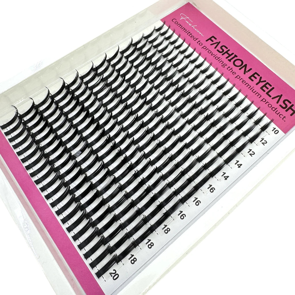 16 Rows Bottom Lashes (6-7mm) and Spikes (15-21mm) Mix DIY Eyelash Extension Wispy Individual Lash Spikes Clusters DIY Lashes Tools