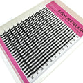 16 Rows Bottom Lashes (6-7mm) and Spikes (15-21mm) Mix DIY Eyelash Extension Wispy Individual Lash Spikes Clusters DIY Lashes Tools