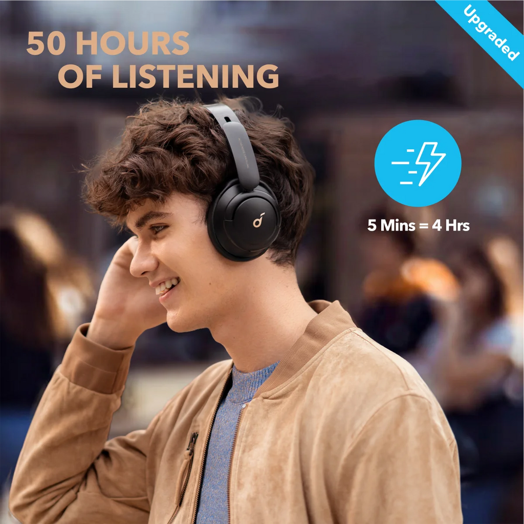 Soundcore Life Q30 headphones with Hybrid ANC Bluetooth Over-Ear Design Wireless Hi-Res Audio
