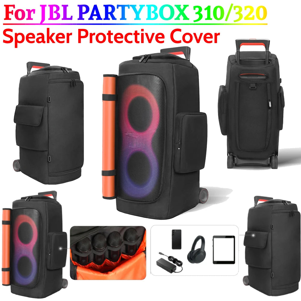 Portable Speaker Dust Cover for JBL PARTYBOX 310 Speaker Protective Cover Speaker Carrying Bag for JBL PARTYBOX 310/320