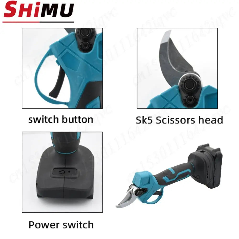Electric Pruning Shears Garden Tools Brushless For Makita 21V Battery Electric Garden Scissor Tree Branch Pruner Without Battery